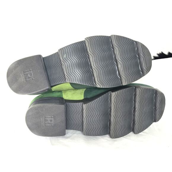 iRi Unisex Arom Nubuck Leather Lace-Up Boot in Green Size 42 NWOB Camel Vegan - Picture 5 of 7